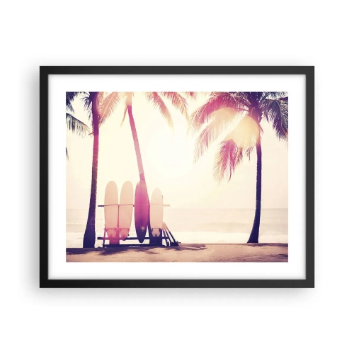 Poster in black frame - It Will Be a Wonderful Day - 50x40 cm