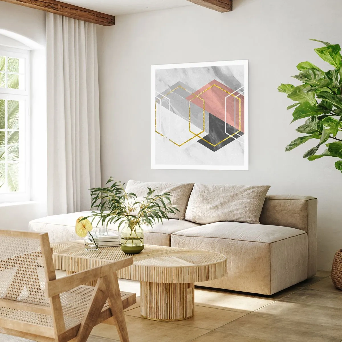 Poster - Chain Composition - 30x30 cm