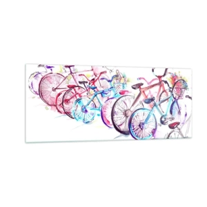 Glass picture - Anti-moto Club Reunion - 100x40 cm