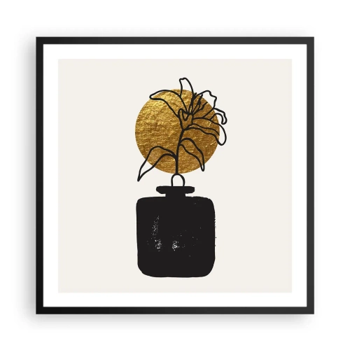 Poster in black frame - Beauty Precious as Gold - 60x60 cm