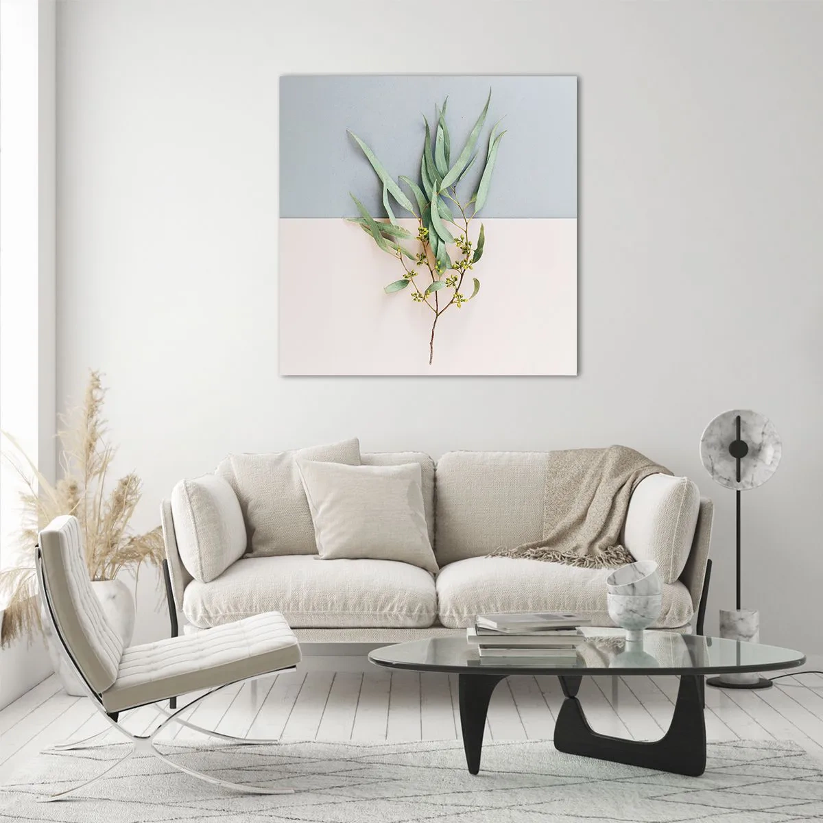 Glass picture - Pastel Subtlety - 40x40 cm