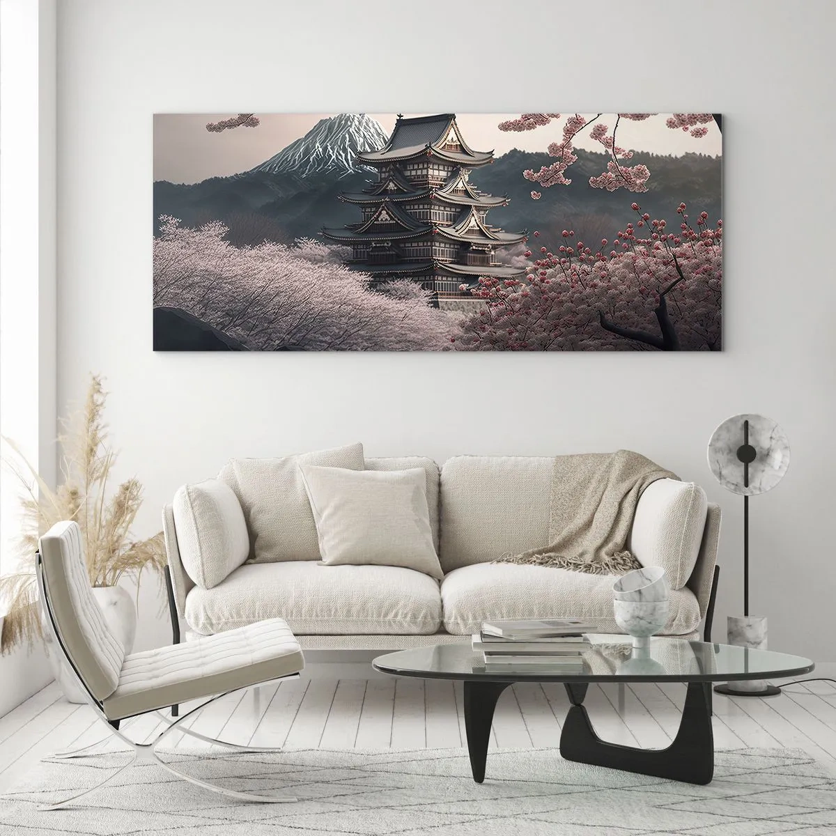 Glass picture - Land of Cherry Blossoms - 100x40 cm
