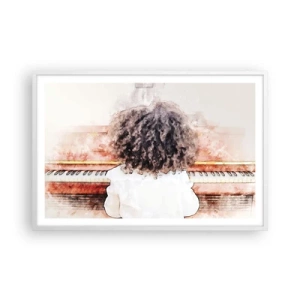 Poster in white frmae - In a New World - 91x61 cm