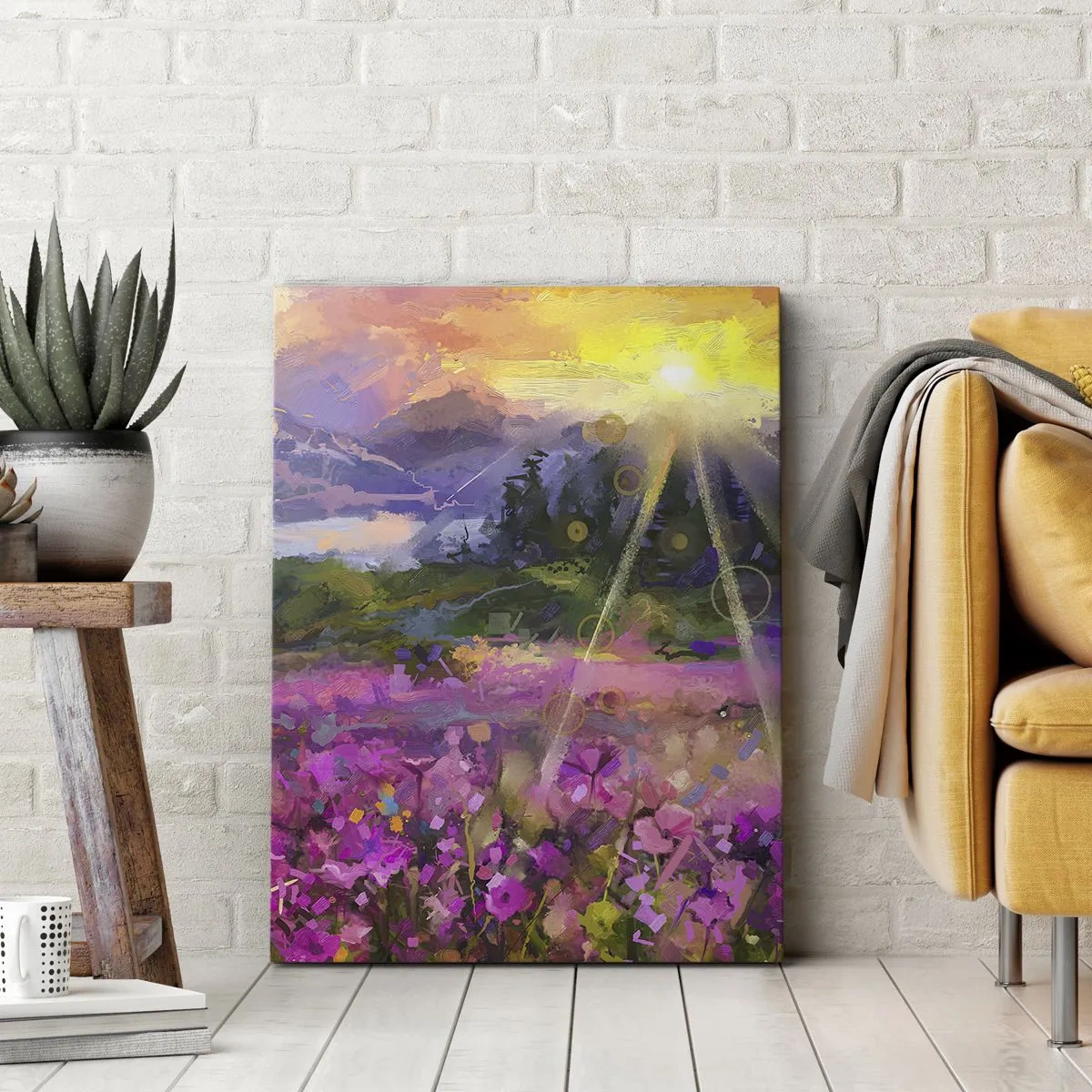 Canvas picture - In a Valley, Looked after by the Sun - 80x120 cm