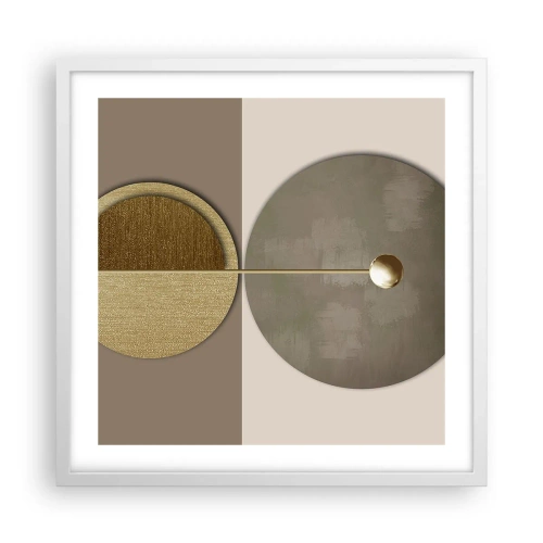 Poster in white frmae - Perfect Balance - 50x50 cm