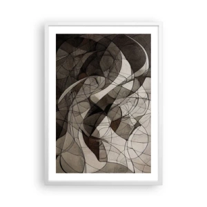 Poster in white frmae - Circulation of the Colours of the Earth - 50x70 cm