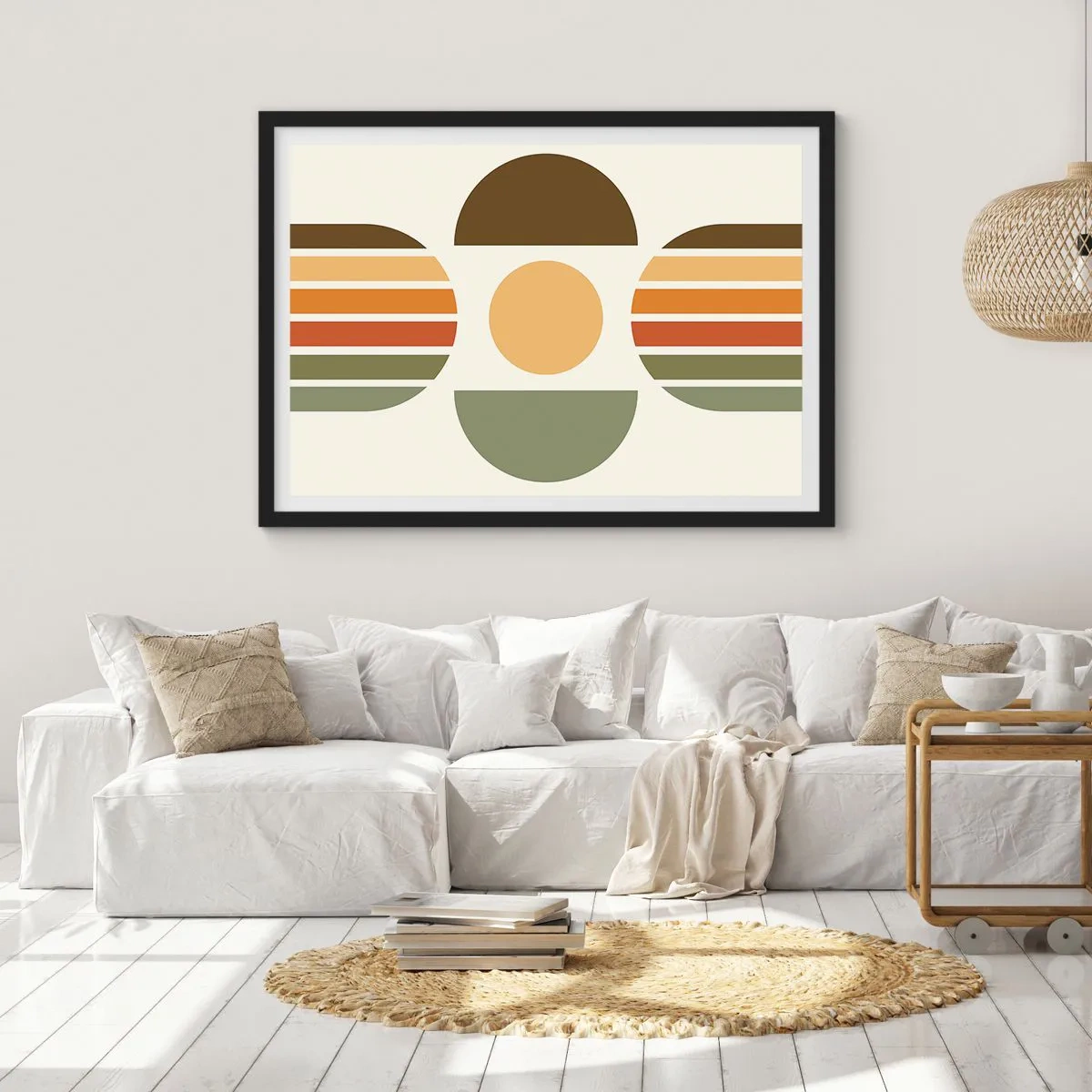 Poster in black frame - In the Colours of Soli - 50x40 cm