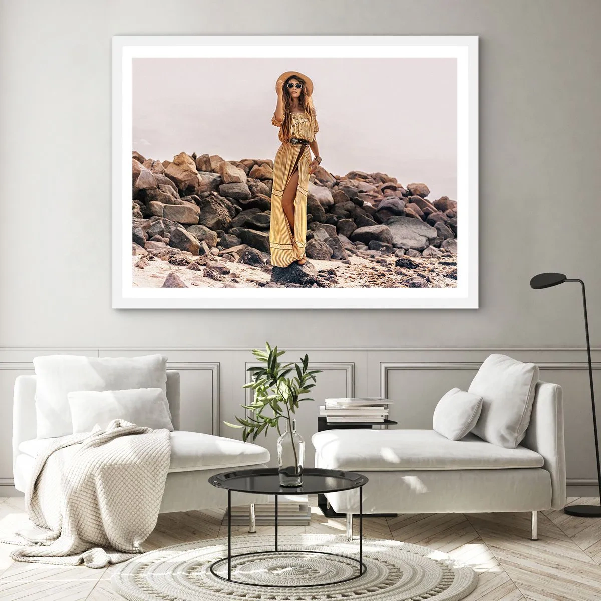 Poster in white frmae - The Magic of Stones - 50x40 cm