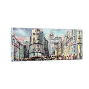 Glass picture - It Will Be a Great Evening - 100x40 cm