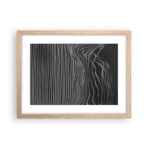 Poster in light oak frame - Rhythm and Accent - 40x30 cm