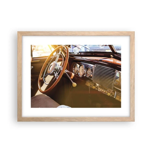 Poster in light oak frame - Breath of Luxury form the Past - 40x30 cm