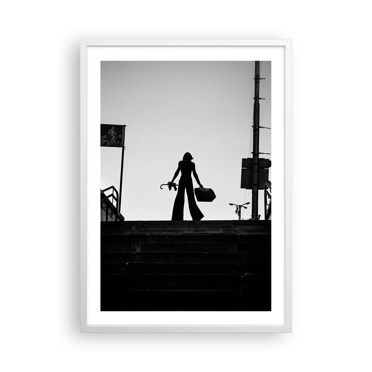 Poster in white frmae - City Wander - 50x70 cm