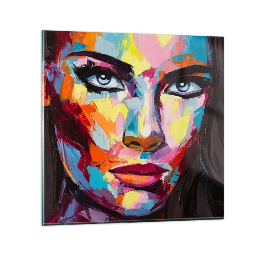 Glass picture - Soul Is Also Colourful - 60x60 cm
