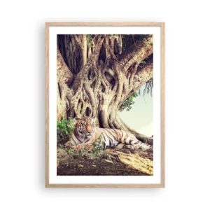 Poster in light oak frame - View from the Genesis - 50x70 cm