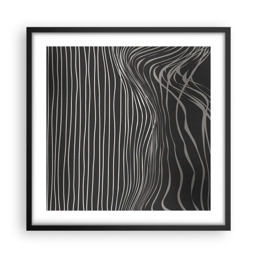Poster in black frame - Rhythm and Accent - 50x50 cm
