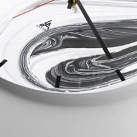 Clock face with lines