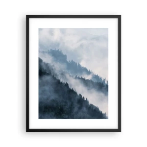 Poster in black frame - Mysticism of the Mountains - 40x50 cm