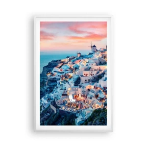 Poster in white frmae - Your Big Greek Holidays - 61x91 cm