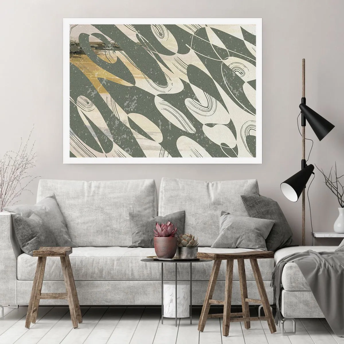 Poster - Rhytmic Abstract - 50x40 cm