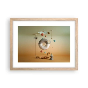 Poster in light oak frame - Anything Can Happen - 40x30 cm