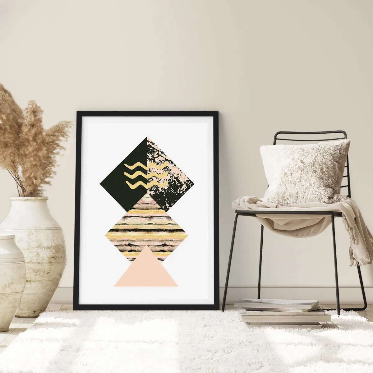 Poster in black frame - Not So Straightforward - 61x91 cm