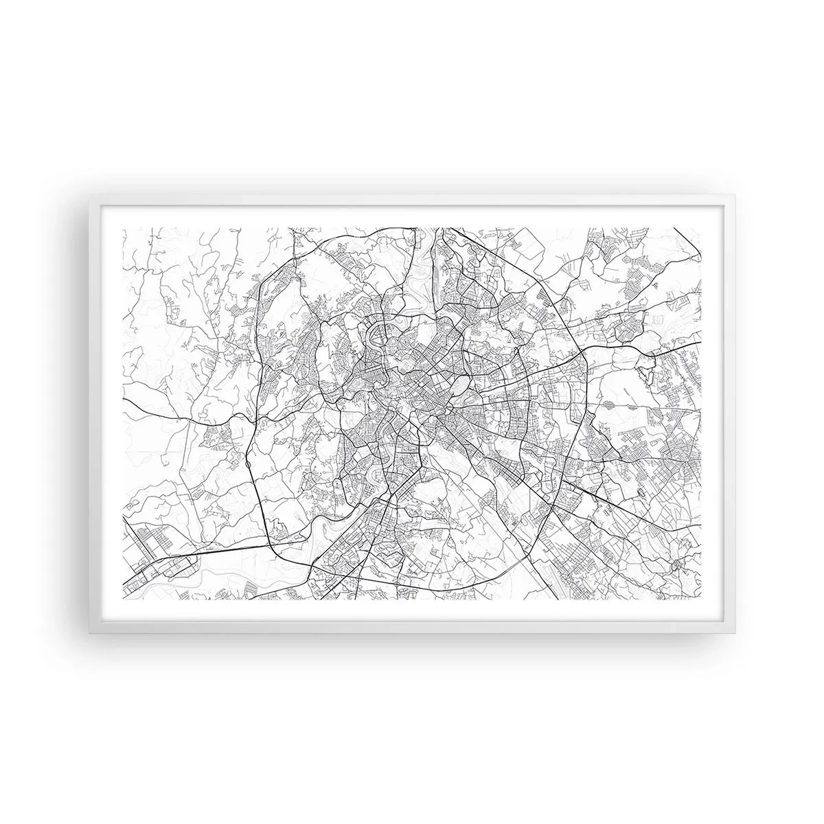 Poster in white frmae - Roman Circle - 91x61 cm