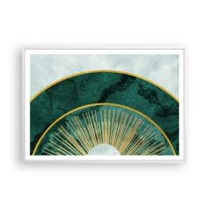 Poster in white frmae - Another Solar System - 100x70 cm