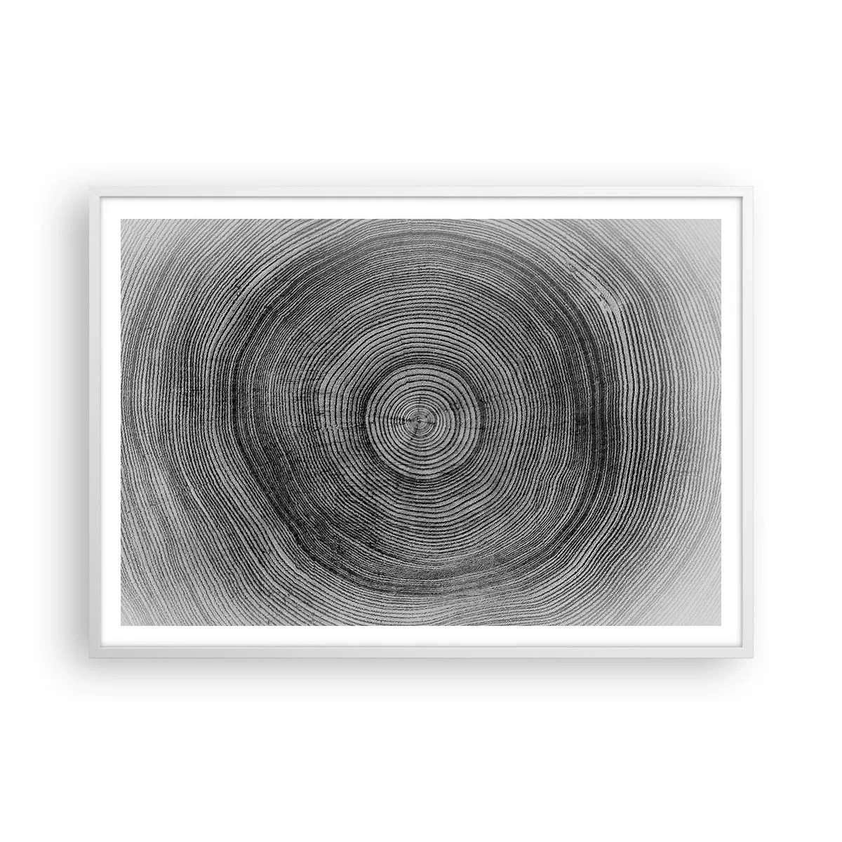 Poster in white frmae - Sign of the Time - 100x70 cm