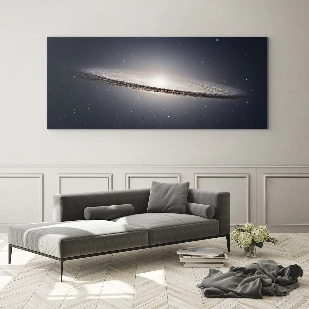 Glass picture - A Long Time Ago in a Distant Galaxy - 100x40 cm