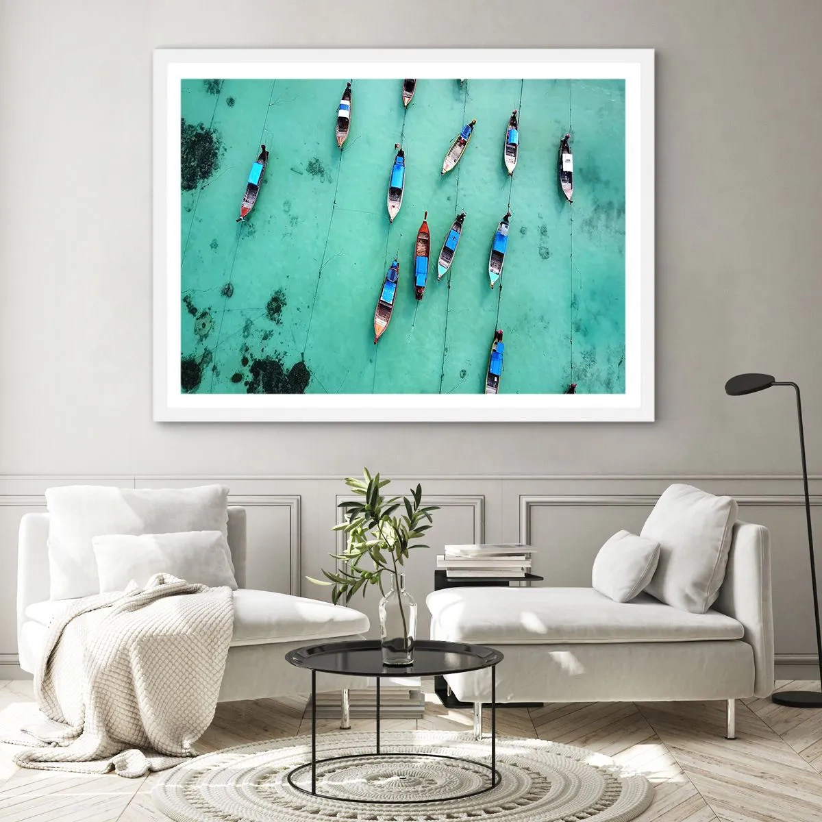 Poster in white frmae - In Joyful Expectation - 100x70 cm