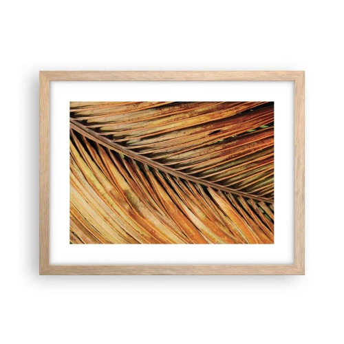 Poster in light oak frame - Coconut Gold - 40x30 cm