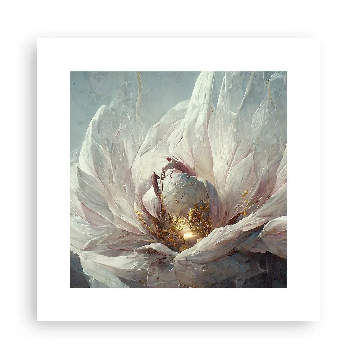 Poster - It Blooms Once Every Hunderd Years - 30x30 cm