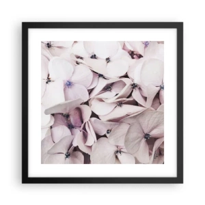 Poster in black frame - In the Flood of Flowers - 40x40 cm