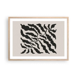 Poster in light oak frame - Nature of a Square - 70x50 cm