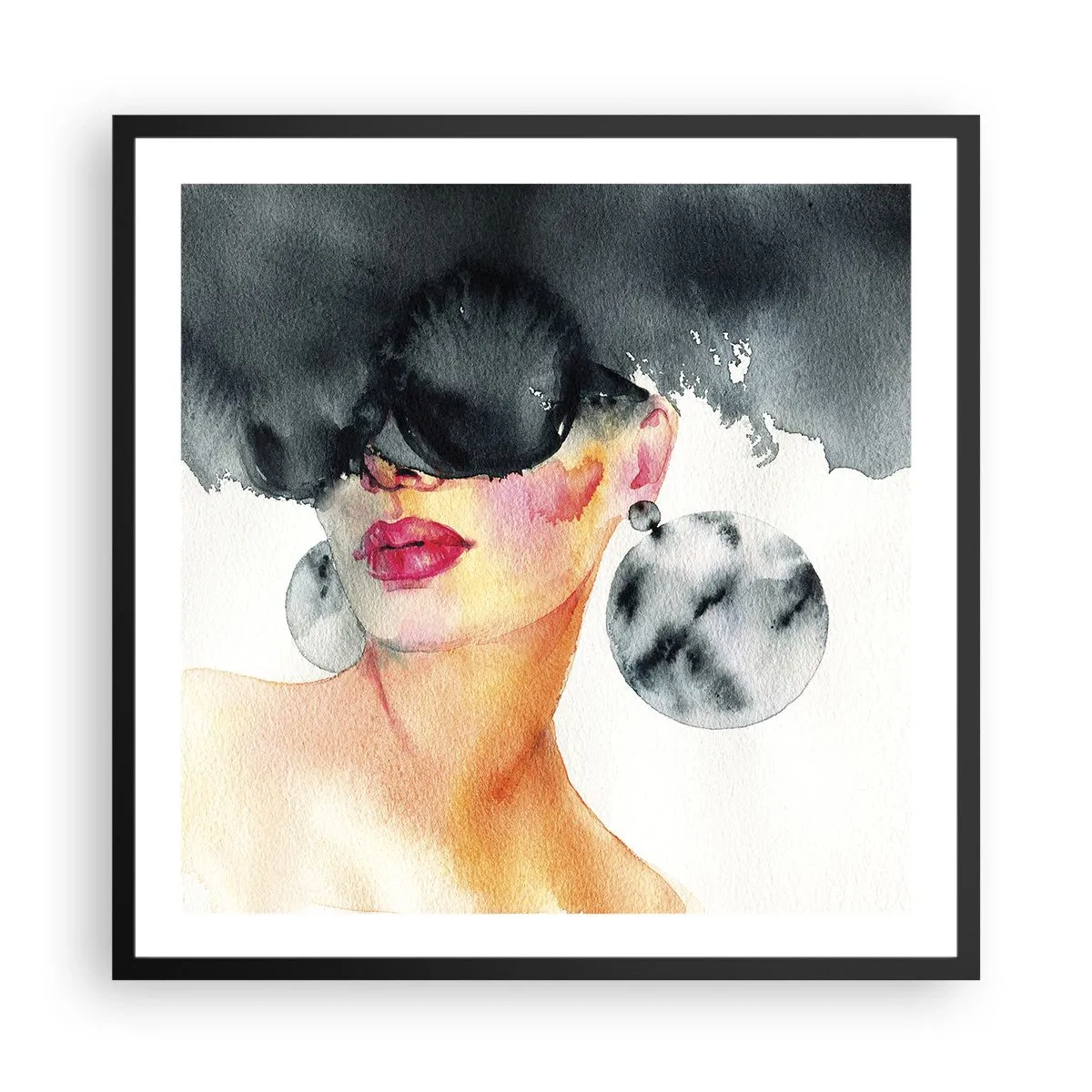 Poster in black frame - Secret of Elegance - 60x60 cm