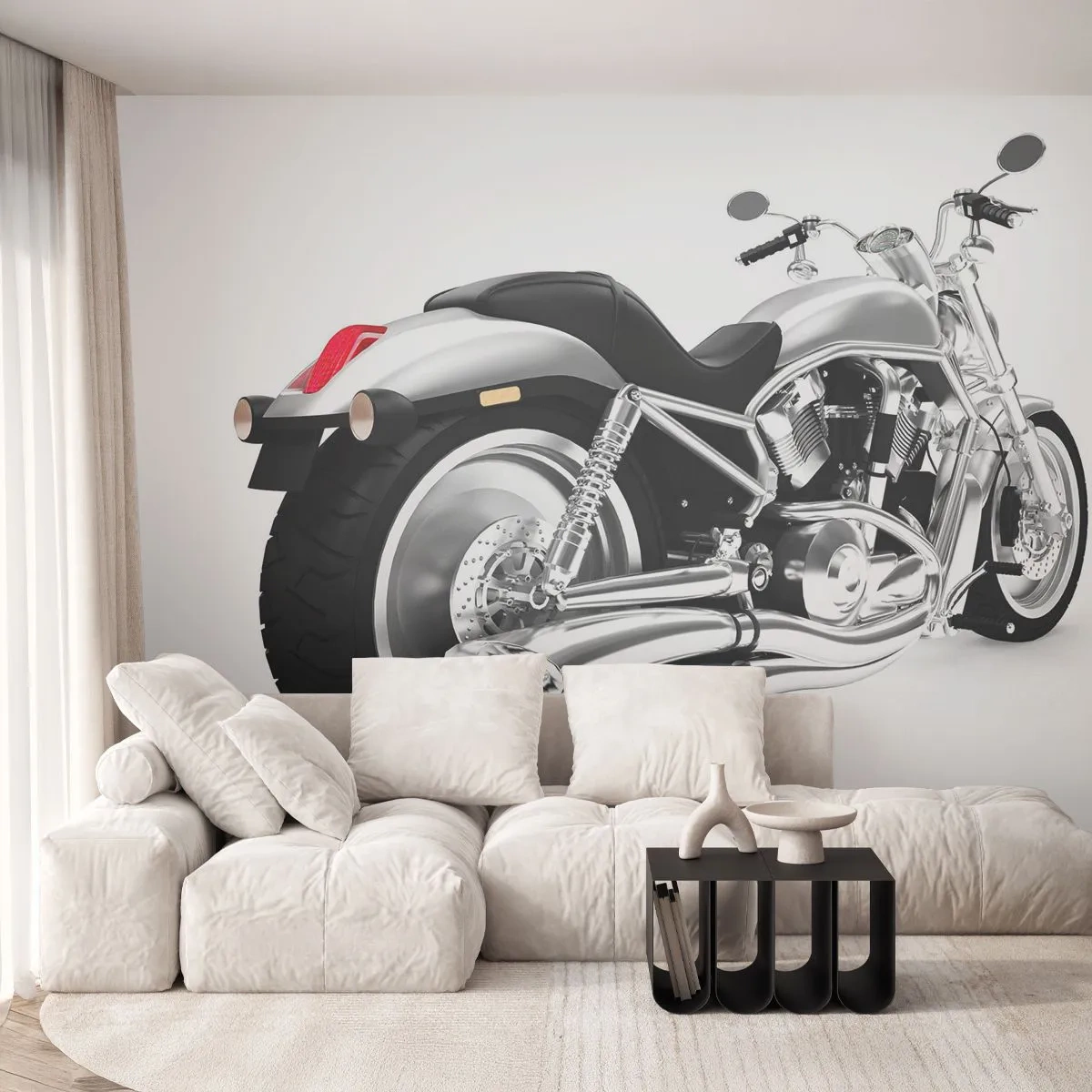 Photo Wallpaper Standard Eco - Collector's Dream - Automotive, Motorbike, Chopper - 250x175 cm