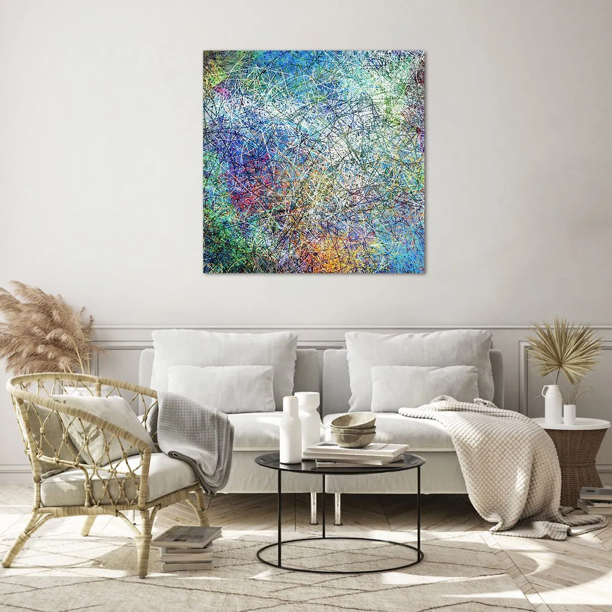 Glass picture - It's Not So Simple - 70x70 cm