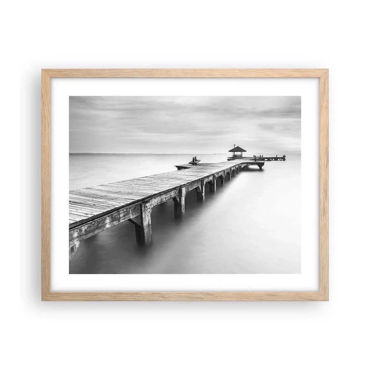 Poster in light oak frame - Into the Distance - 50x40 cm