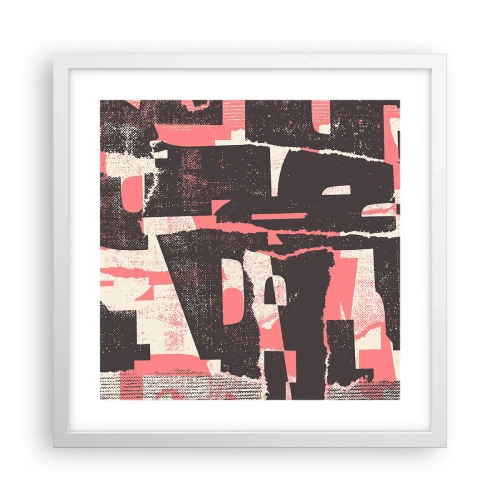 Poster in white frmae - All that Chaos - 40x40 cm
