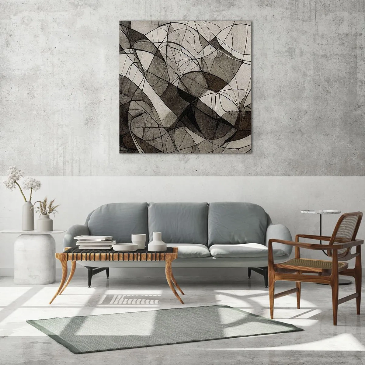 Glass picture - Circulation of the Colours of the Earth - 40x40 cm