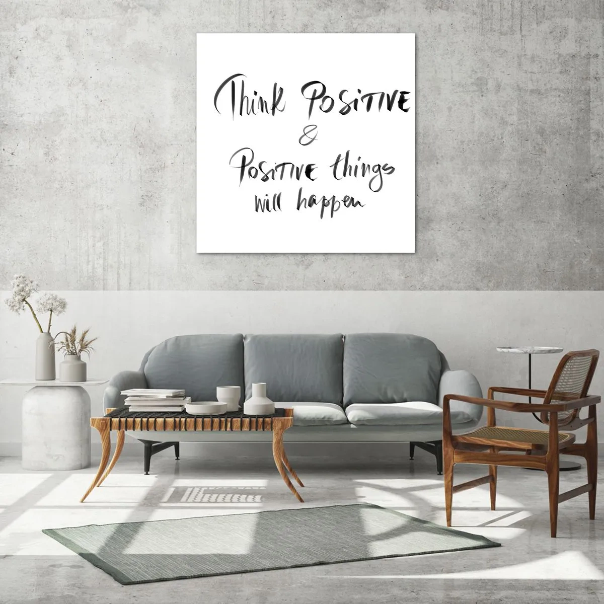 Glass picture - How to Live? - 70x70 cm