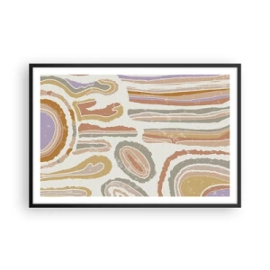 Poster in black frame - Colourful Cross-Sections - 91x61 cm
