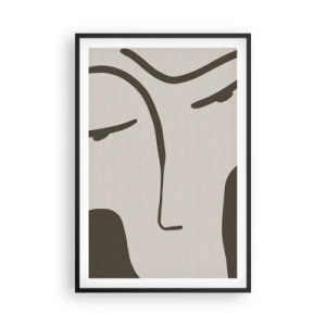 Poster in black frame - Like from Modigliani's Painting - 61x91 cm