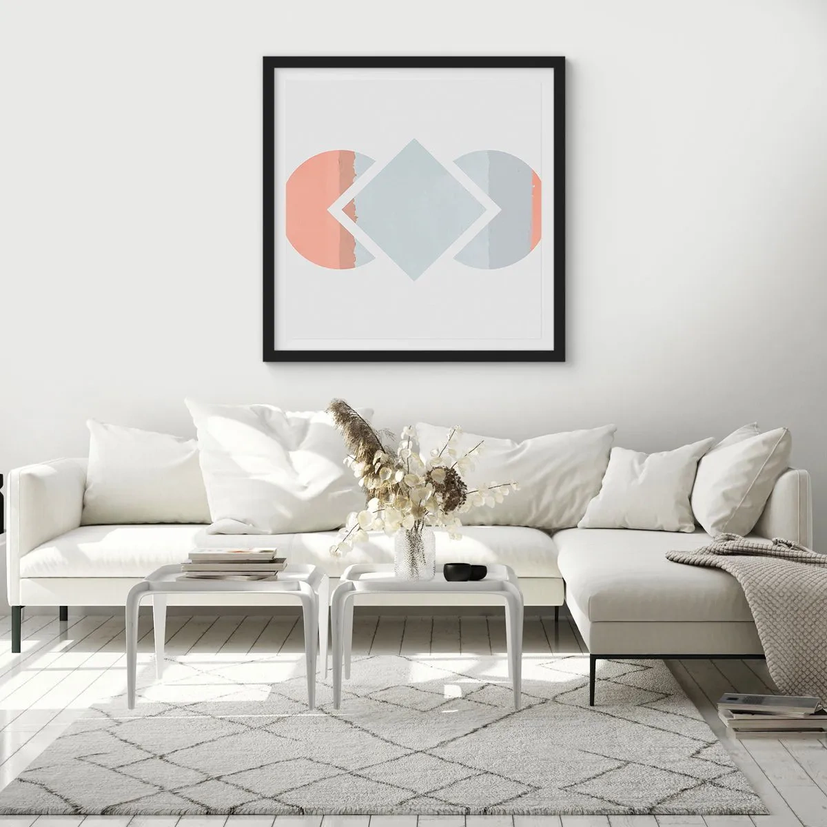 Poster in black frame - Situation Is Clear - 60x60 cm