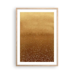 Poster in light oak frame - Tthe Birth of the Universe - 50x70 cm