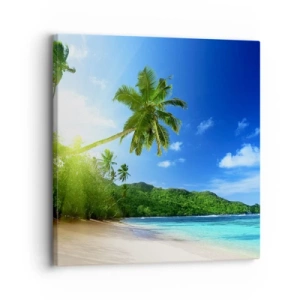 Canvas picture - Mild Touch of the Tropics - 30x30 cm