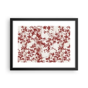 Poster in black frame - Like Old-fashioned Percale - 40x30 cm