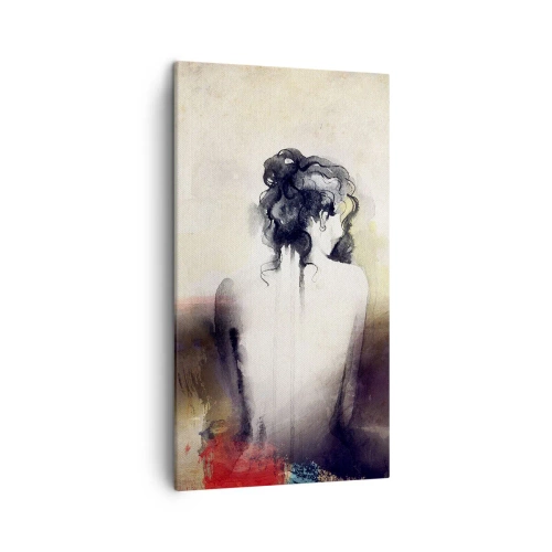 Canvas picture - Gentle Lines, Oval Shapes - 45x80 cm