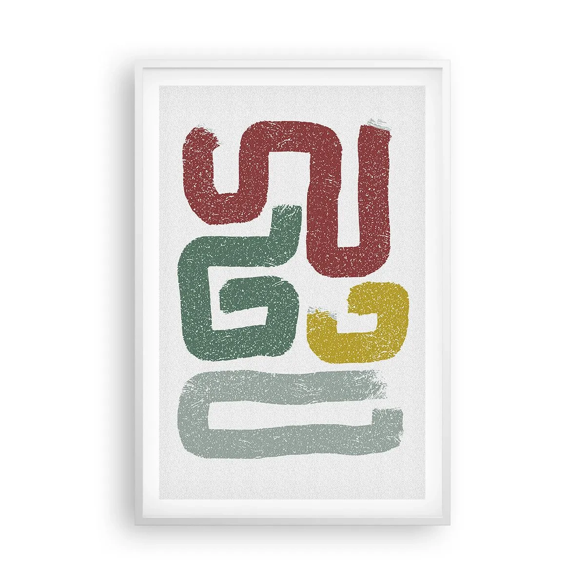 Poster in white frmae - In an Unknown Language - 61x91 cm