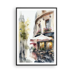 Poster in black frame - Morning in Paris - 70x100 cm